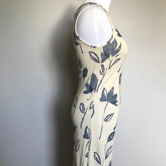 Vintage linen blend cottagecore midi dress - Picture 5 of 7